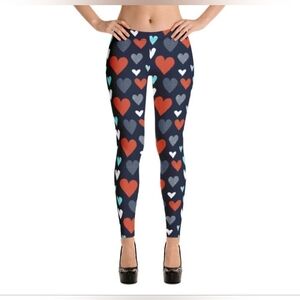 Heart Patterned Women's Leggings